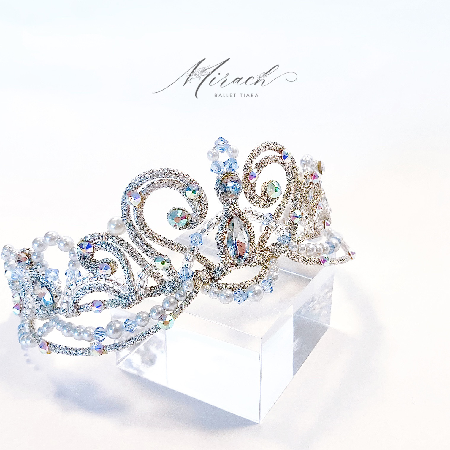コード＆ビーズクラウン型バレエティアラ（フロリナ王女）　※受注作品
