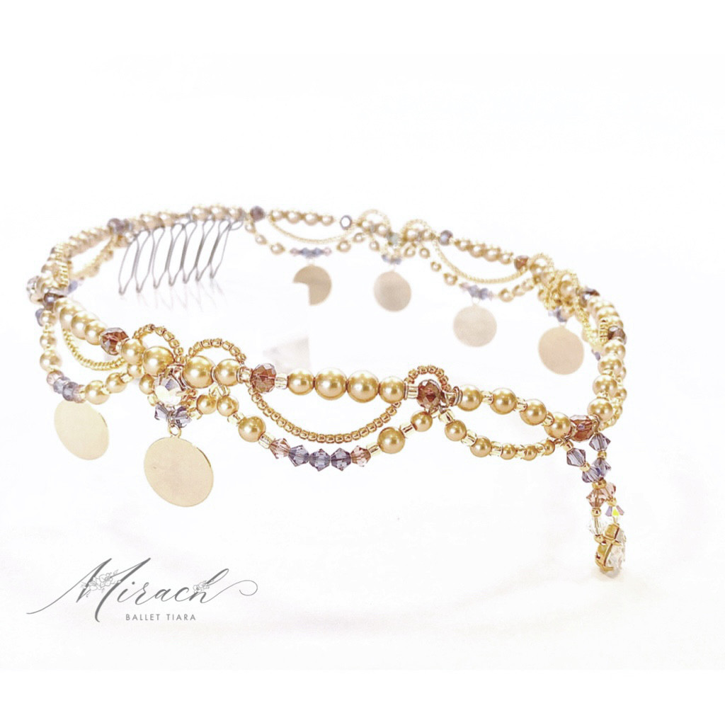 エスメラルダのサークル型バレエティアラ　※受注作品