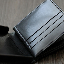 コイントレー式　二つ折り財布　ストラップ 4枚目の画像