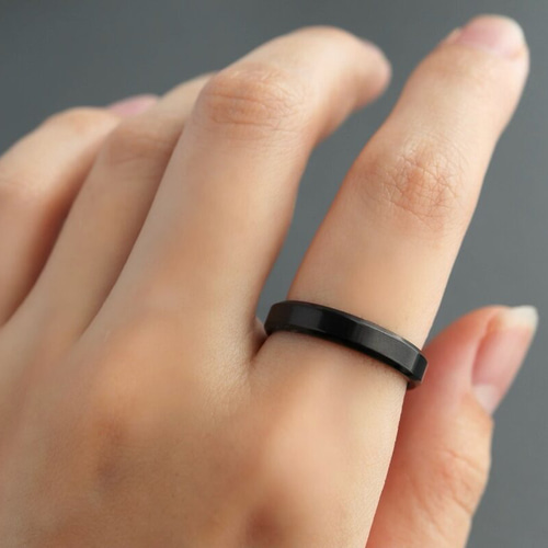 刻印♦︎ブラックサファイアのペアリング♦︎天然石♢誕生石