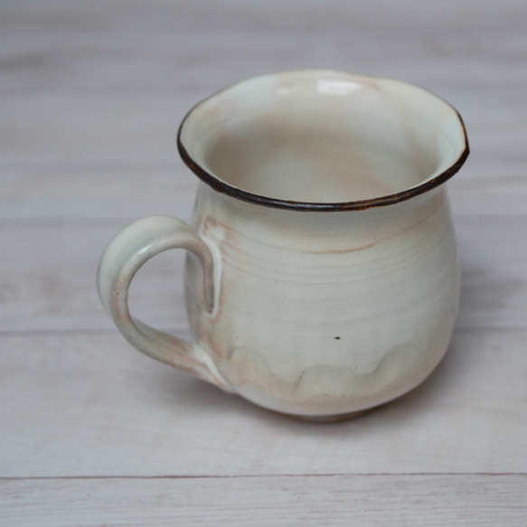 京焼・清水焼　マグカップ（ベゴニア・ブルー）陶器　 3枚目の画像