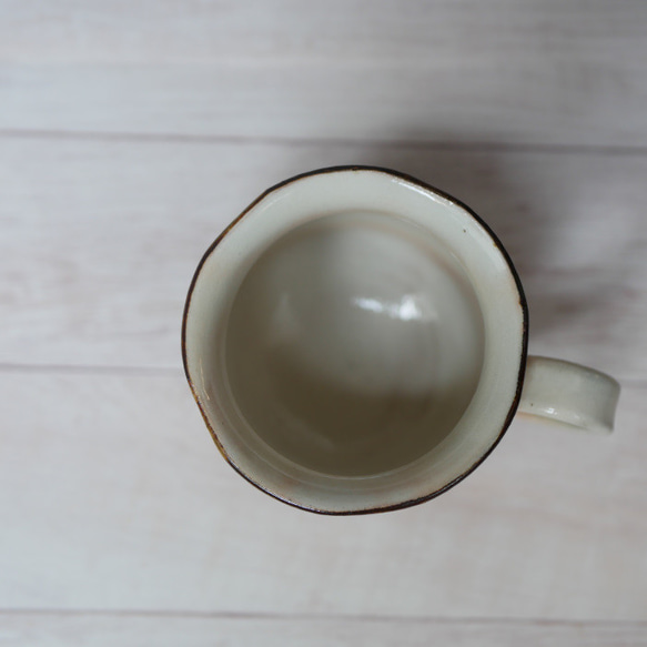 京焼・清水焼　マグカップ（ベゴニア・ブルー）陶器　 4枚目の画像