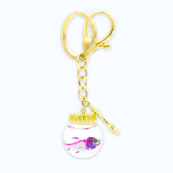 【透明標本工房 fishheart】透明標本球型鑰匙圈 - 日本鯽魚 Carassius auratus 第1張的照片
