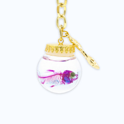 【透明標本工房 fishheart】透明標本球型鑰匙圈 - 日本鯽魚 Carassius auratus 第2張的照片