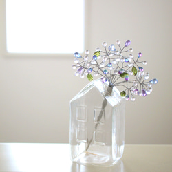 ✴︎:.｡青と白の静謐な輝き・ステンドグラスクリスマスリース リース