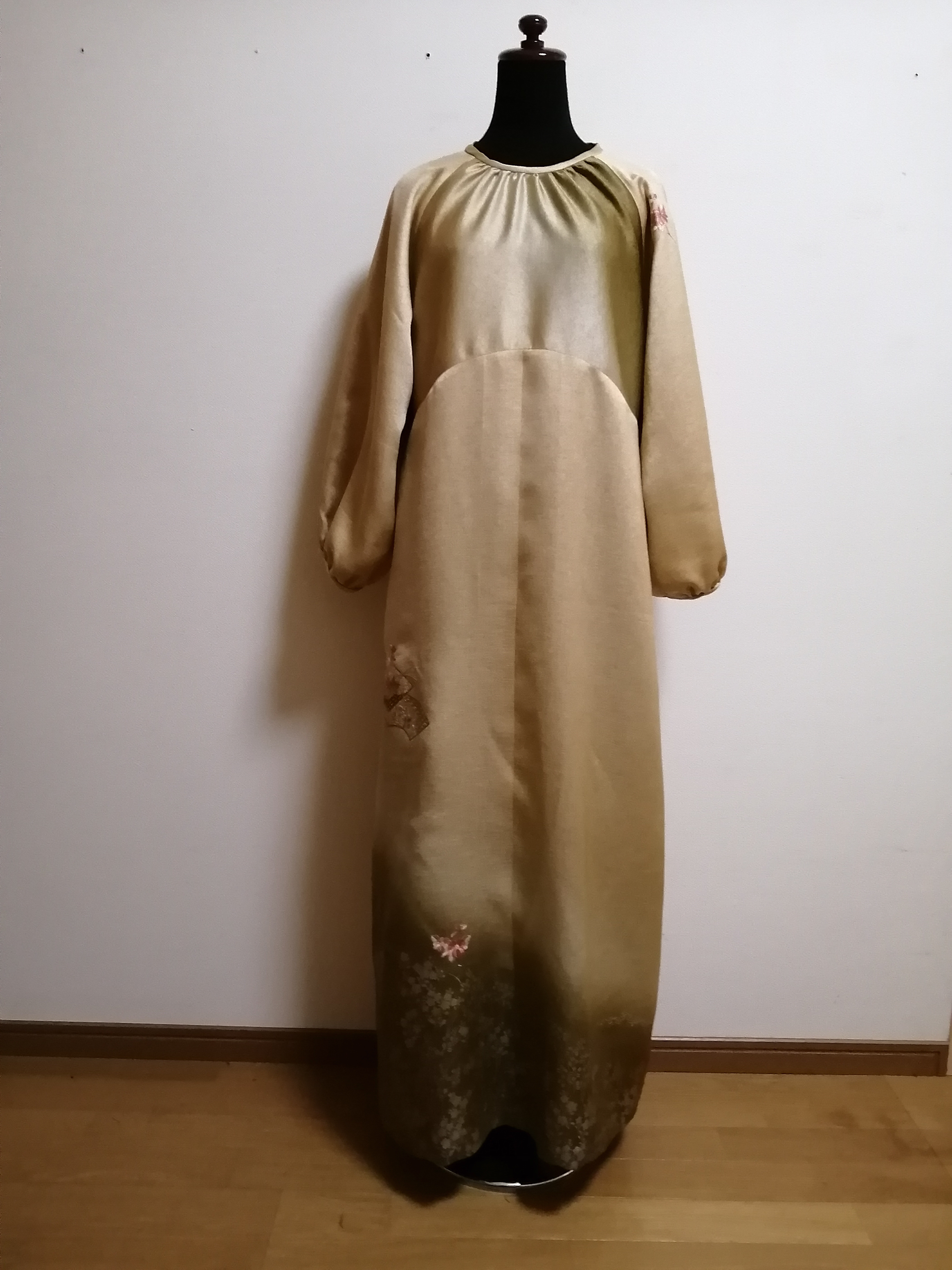 着物リメイクドレス こはる | #着物ドレス#着物リメイクドレス