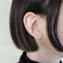 <Herz> gemstones Earcuff / SV925 / 天然石のイヤーカフ　春 夏 14枚目の画像