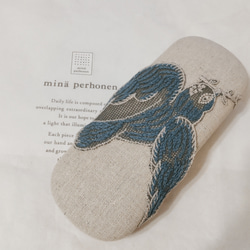 wolf & flower 希少！狼と花 ミニポーチ ミナペルホネン 小銭