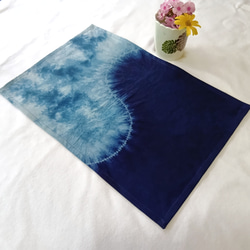 （専用画面）藍染古布×ミナペルホネンのランチョンマット2枚 Amazon｜fabrizm 日本製 ランチョンマット 40×30cm むら糸 藍