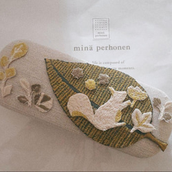 wolf & flower 希少！狼と花 ミニポーチ ミナペルホネン 小銭