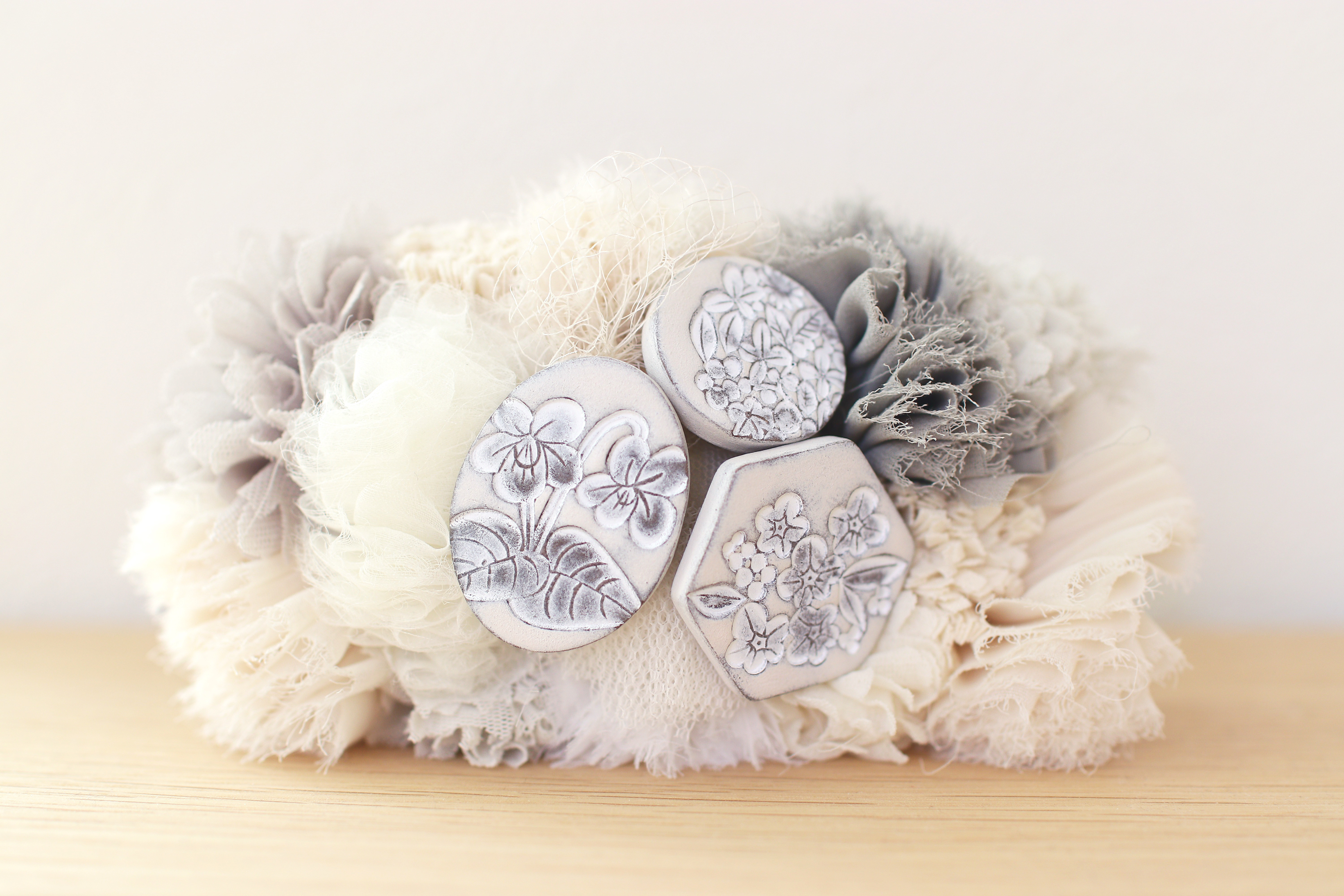 : : : アンティークカラーのウェディングボンネ : : : 1192