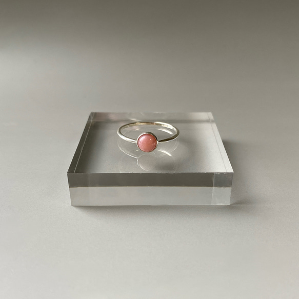 thin ring(pink opal2)【Silver925】 3枚目の画像