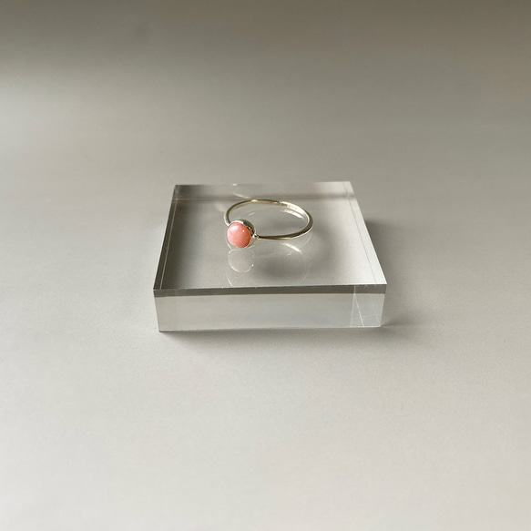 thin ring(pink opal2)【Silver925】 4枚目の画像
