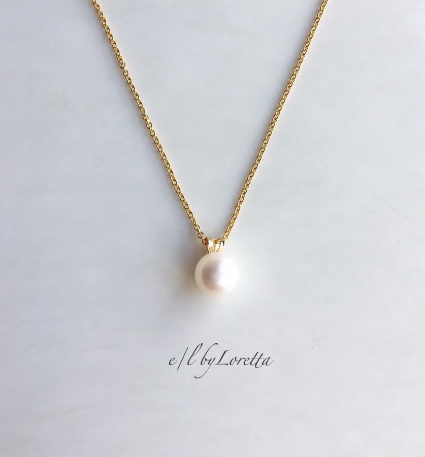 淡水パール 一粒 14kgf Necklace
