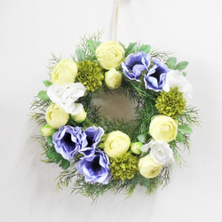 おじいちゃんとおばあちゃんのフェルトフラワーリース 特大 リース