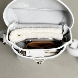 防水皮革防水智慧型手機小袋非常適合戶外 [白色] 第11張的照片