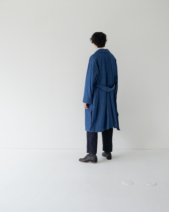 ライトオンスオーガニックデニムコート/light ounce organic denim coat 19枚目の画像