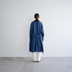 ライトオンスオーガニックデニムコート/light ounce organic denim coat 3枚目の画像