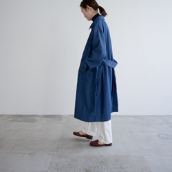 ライトオンスオーガニックデニムコート/light ounce organic denim coat 2枚目の画像