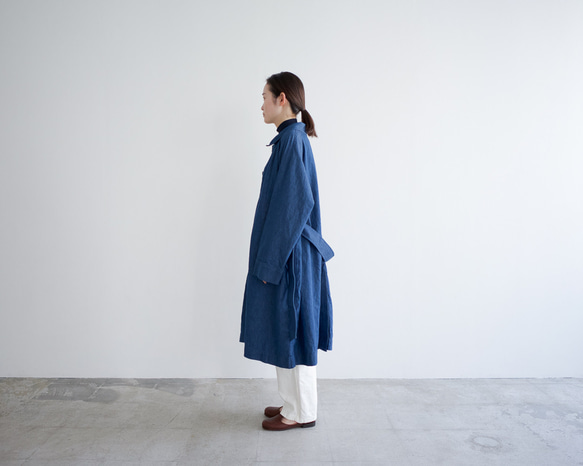 ライトオンスオーガニックデニムコート/light ounce organic denim coat 12枚目の画像