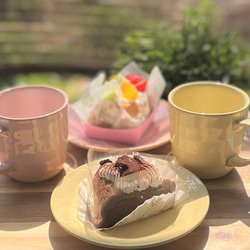 春の新作　丸皿　おうちお茶会　みるくシリーズ 7枚目の画像