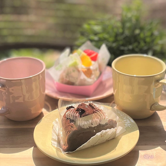 春の新作　丸皿　おうちお茶会　みるくシリーズ 7枚目の画像