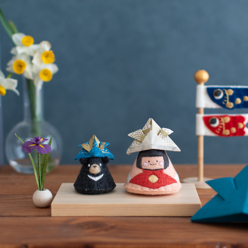 選んで飾ろう！ちいさな五月人形 ちび武者くん・金太郎くん 【こどもの