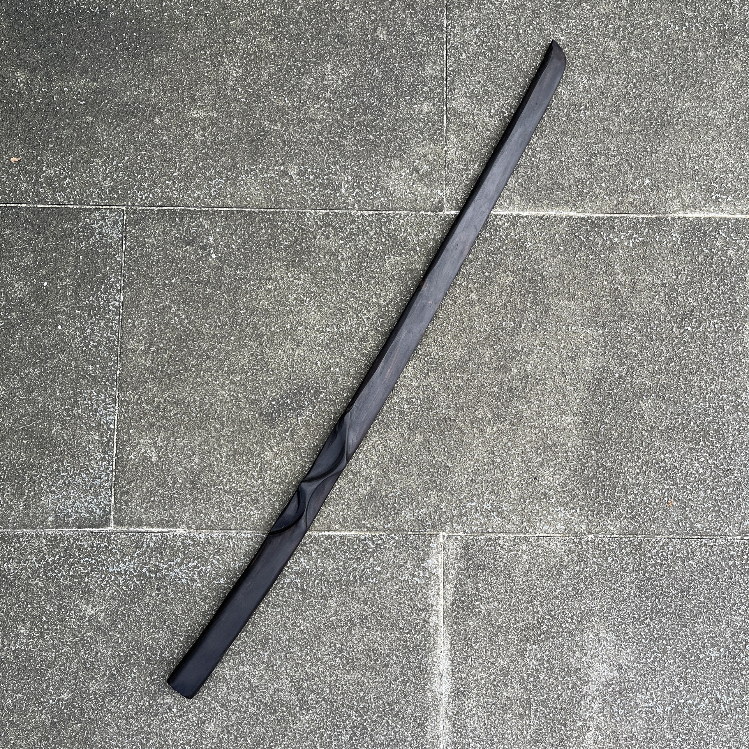 黒刀　秋水　木製スタンド付き