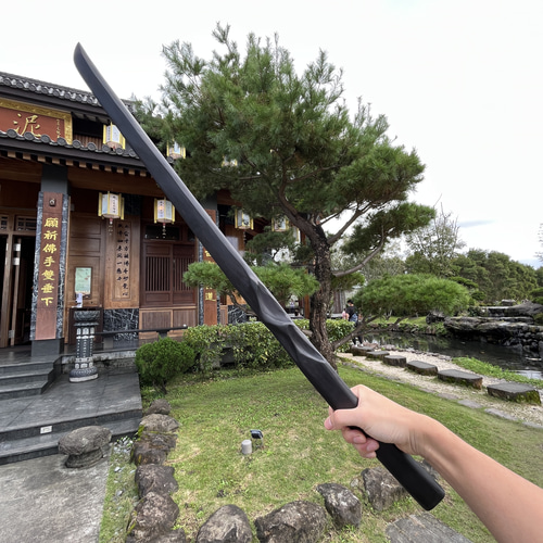 黒刀　秋水　木製スタンド付き 維新海宴刀十寸 白鋼 両刃 豊国作 – GREEN CROSS-select 工事