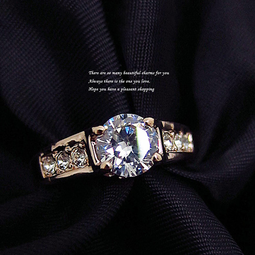 ALEXANDREdePARIS  リング 指輪 クリスタル 1ct オーストリア人工クリスタル 指輪 リング きれいめ ゴージャス