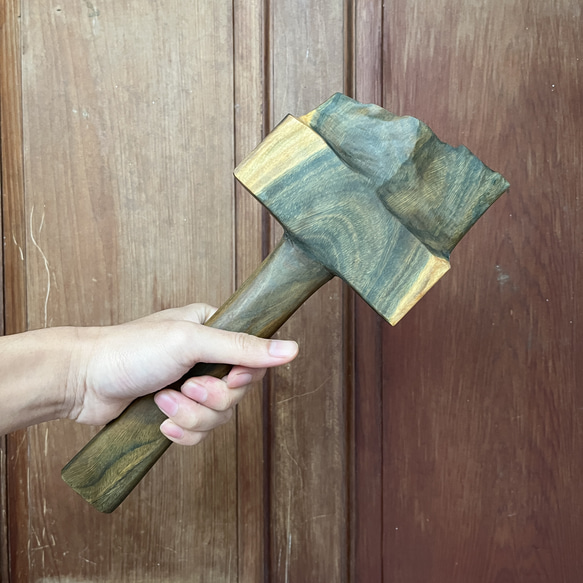我販劍　魔劍　青叕　藝術木刀　收藏木刀　手工木劍　綠檀　妖刀 第1張的照片