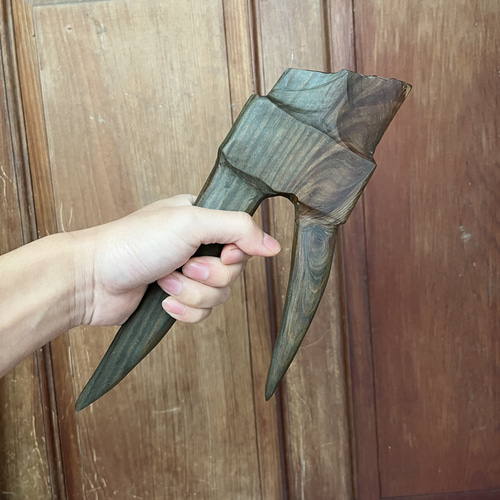 刀剣 魔剣 堕ちる緑 美術木刀コレクション 木刀 手作り木刀 緑白檀 鬼