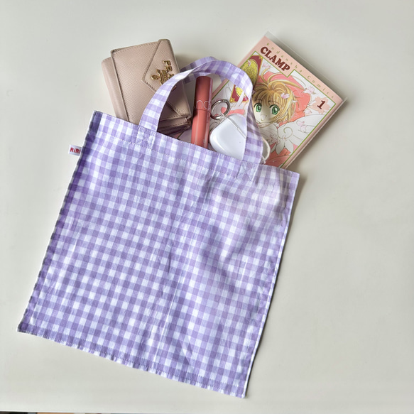 BASIC GINGHAM TOTE MINI 5枚目の画像