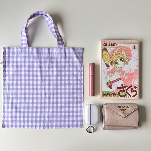 BASIC GINGHAM TOTE MINI 6枚目の画像