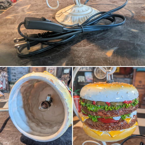 アメリカンダイナー ハンバーガー 電飾看板 バーガーズ ランプ