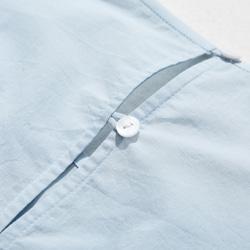 質地輕柔的長袖上衣 100%棉 淡藍色 230215-2 第9張的照片