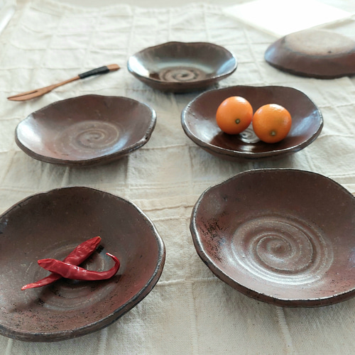 鉄釉　小鉢　6枚セット 鉄釉小鉢6枚セット