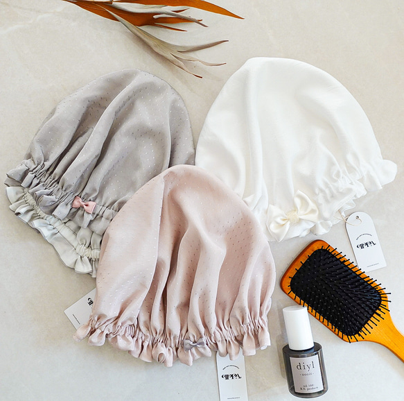 更新 [3 件] 發表於 MORE &lt;國產絲綢睡帽&gt; 絲綢睡帽 日本製造 可水洗加工 第1張的照片