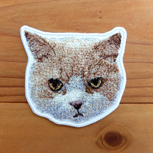 うちの子刺繍ワッペン オーダーメイド 刺繍の写真 ペット刺繍