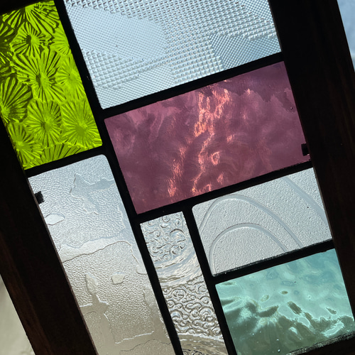 ステンドグラス 昭和レトロ 2枚セット その他インテリア雑貨 ステンド