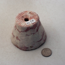 陶器製（２号ポット相当）　植木鉢　 AASc-ミカゲ-ピンク・ホワイト6258 3枚目の画像