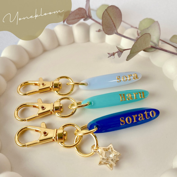 全15色】ミニ 名入れキーホルダー 文字入れ 名前入れ プチギフト 誕生