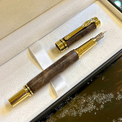 クロラウォールナット万年筆&ボールペン 2WAY-