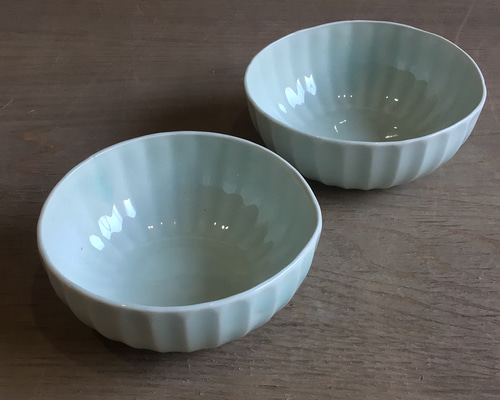 青い陶器のボウル 青い装飾ボウル 2個セット - メルカリ