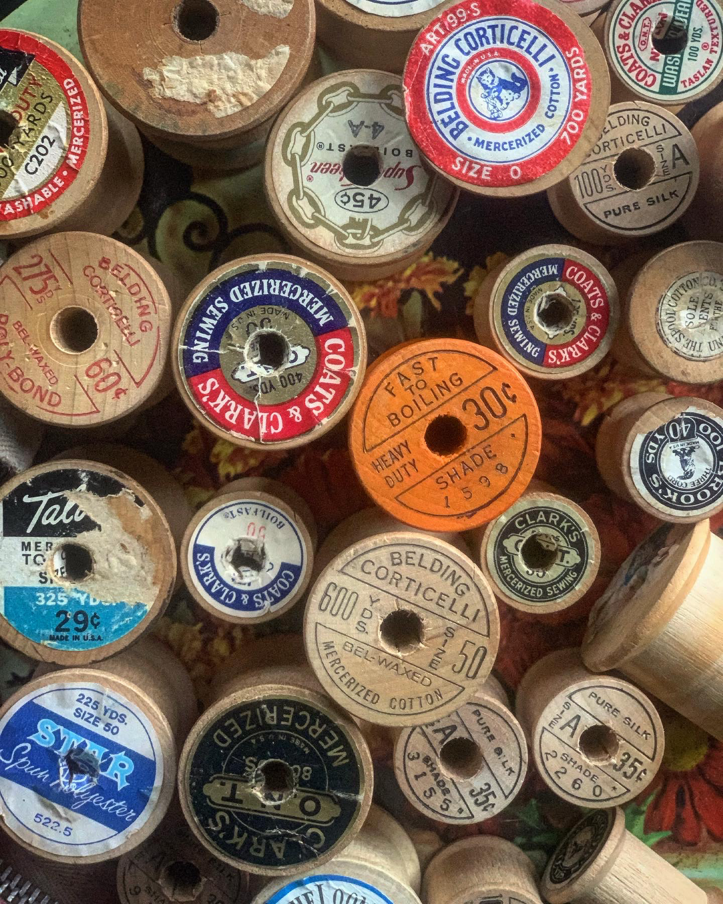 大容量!!!30個セットvintage木製スプール【40s-70s Made in USA】