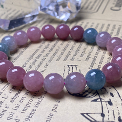 極上濃ピンクNo:1047天然石•インカローズブレスレット天然石