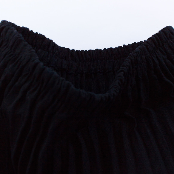 モン族藍染めヘンプロングスカート 3　カジュアルなエスニックスカート*82cm丈*民族古布 9枚目の画像