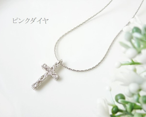 アンティーク風 シンプル クロス ペンダント ロング ネックレス