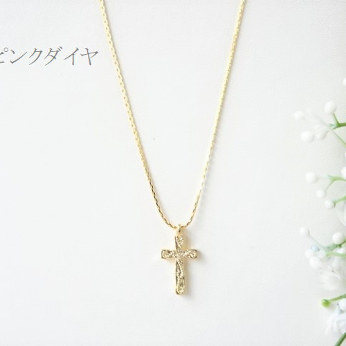 【新品】クロス型アンティークロングネックレス アンティーク風 シンプル クロス ペンダント ロング ネックレス