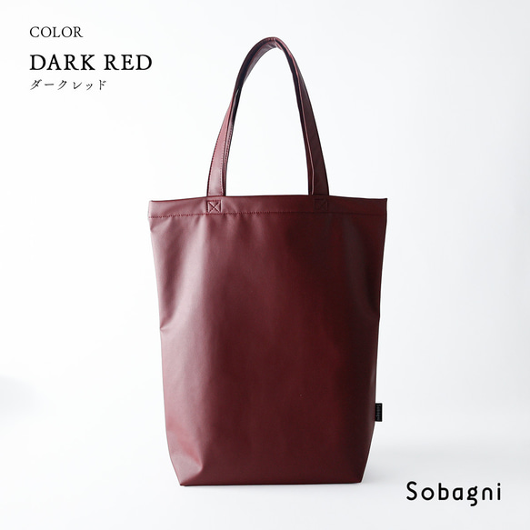 ★エシカルレザーSobagni(ソバニ)★どんなシーンでも差がつく 高見えトート★たっぷりトート★オレンジ 9枚目の画像